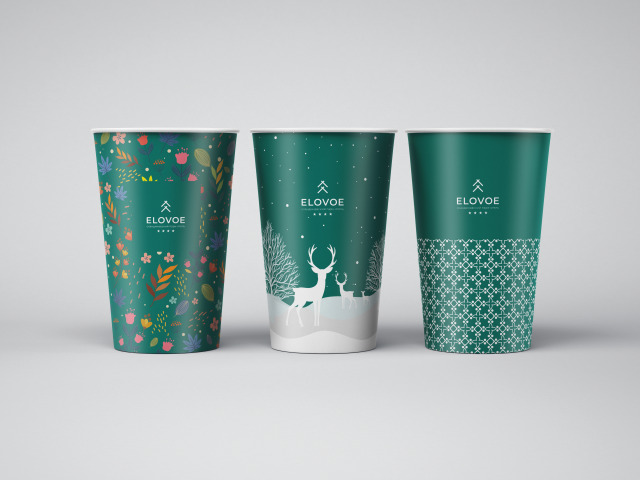Разработка дизайна кофейных стаканчиков