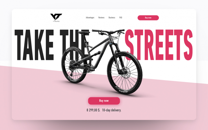 Разработка дизайна сайта для компании YT Capra