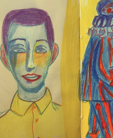 техника - плоские карандаши