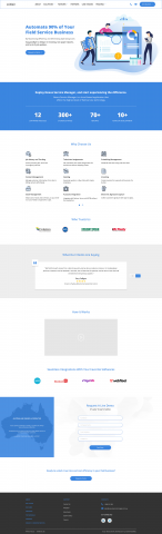 Landing Page for Nexus Company