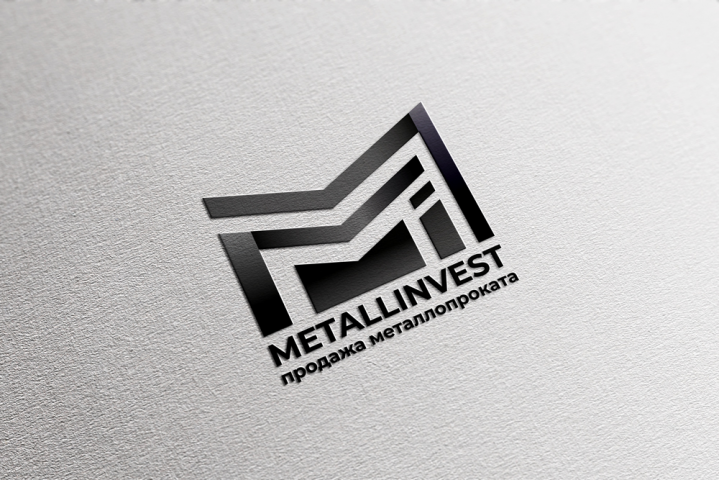 Логотип компании по продаже металлопроката Metallinvest