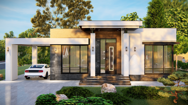 Одноэтажный коттедж 150 м.кв.