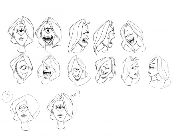 Fortune teller face expressions chart