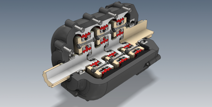 Трехступенчатый планетарный редуктор