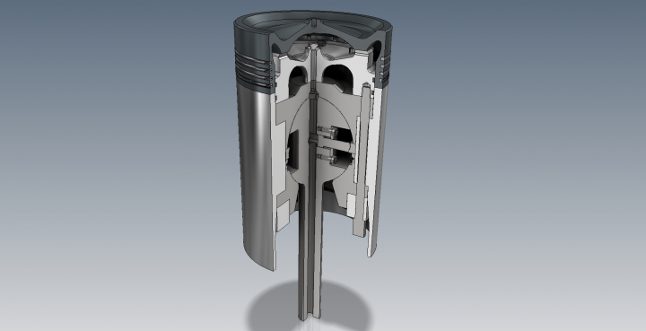 Концепт поршня судового дизеля