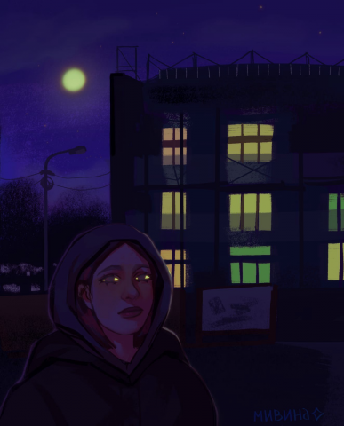 Иллюстрация "В ночи"