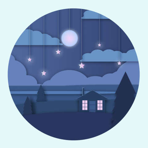 Cut out пейзаж