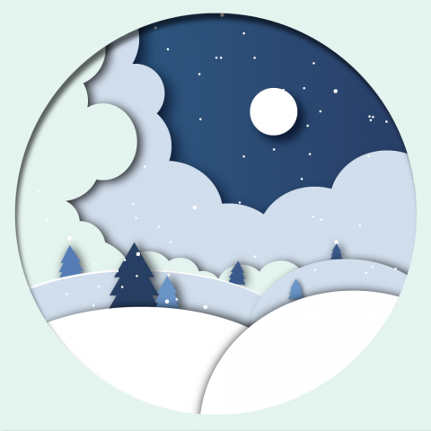 Зимняя иллюстрация 1