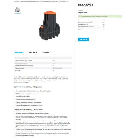 Оформление карточки товара (Строительство)
