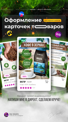 Карточка товара Wildberries, Ozon, Яндекс маркет