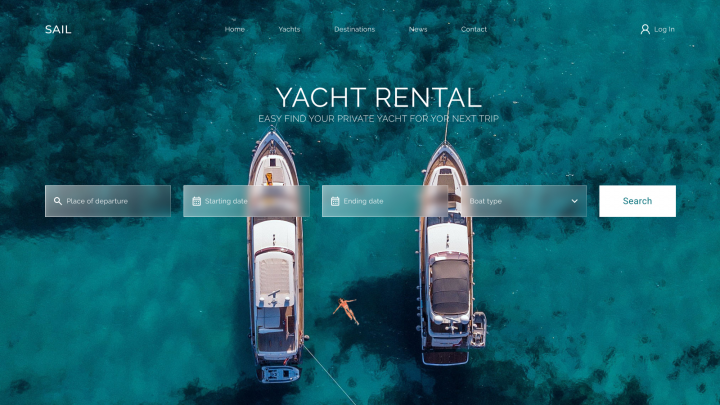 Сайт аренды яхт Sail