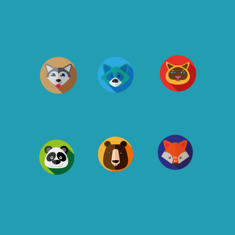 Иконки животных