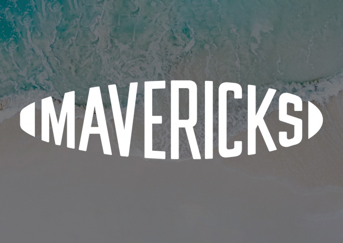 Логотип серфинг-центра «Mavericks»