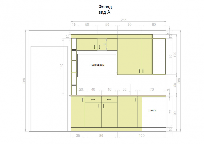Проектирование кухонных шкафов
