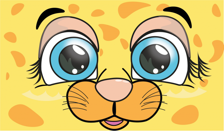 Мордашки животных для печати на детской одежде 2