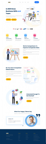 Business landing page