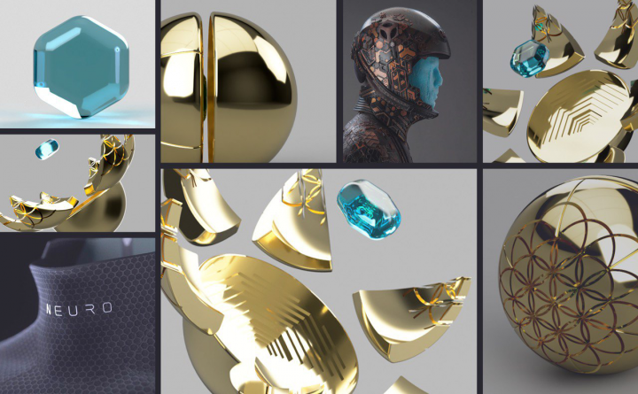 Разворот - коллаж из буклета с моим проектом.