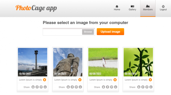 PhotoCage - работа из учебного курса