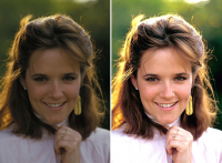 Lea Thompson. цветокоррекция