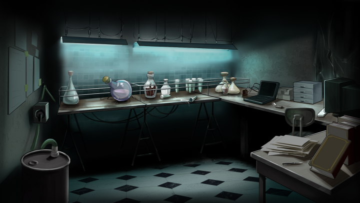 Игровой интерьер лаборатории