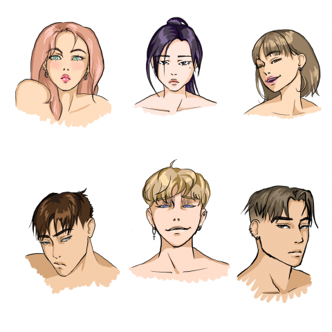 Оригинальные персонажи для комикса