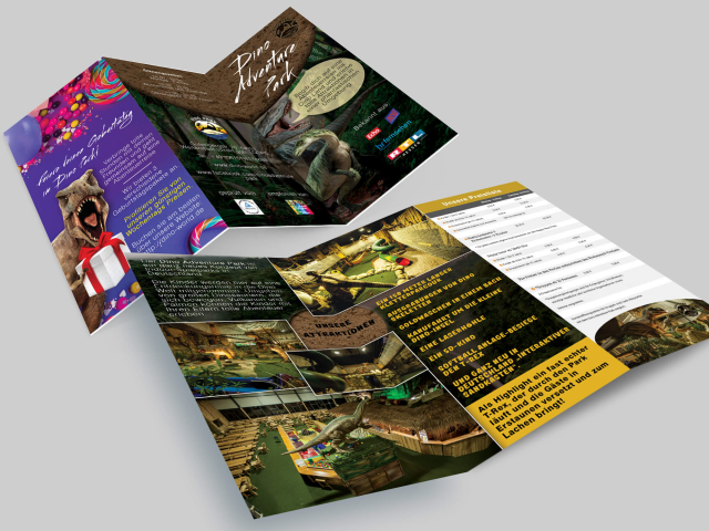 Лифлет для кафе Dino adventure park