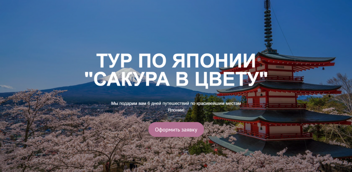 Тур по Японии "Сакура в цвету"