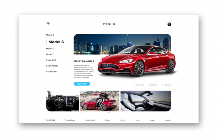 Landing TESLA Page