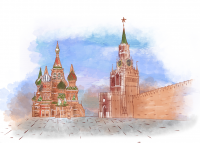 серия "Достопримечательности" рисунки для сайта