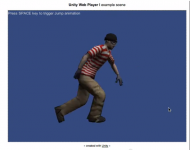 Анимация бега и прыжка Unity3d (mecanim)