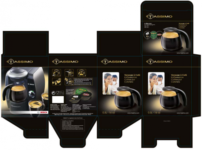 Дизайн Коробки BOSCH/TASSIMO