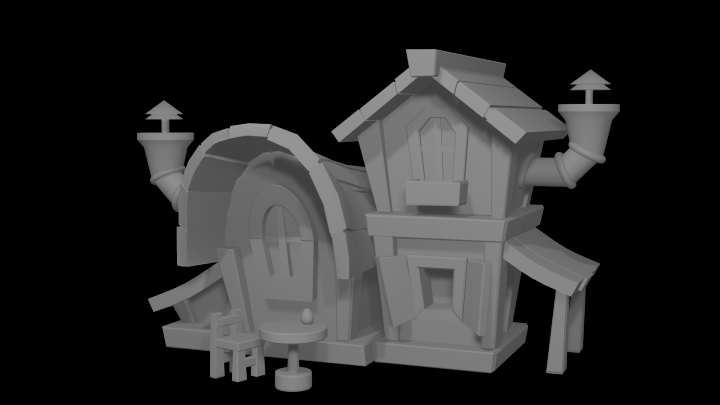 Домик с трубой (казуал)