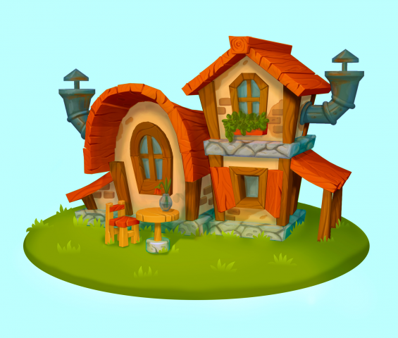 Домик с трубой (казуал)