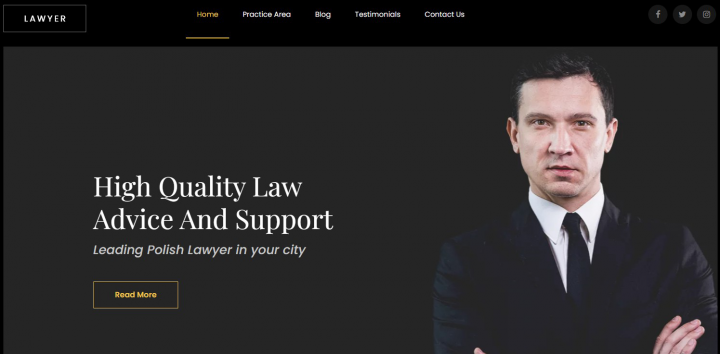 Адаптация к Wordpress HTML шаблона юрфирмы