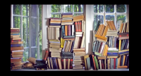 Заставка программы "Книги" на телеканале "Дождь"