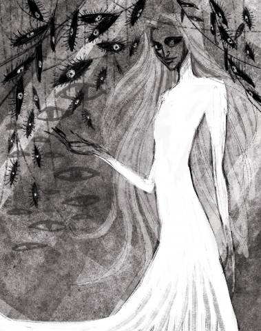 Иллюстрация к сборнику "Мрачные сказки" Г. Х. Андресена