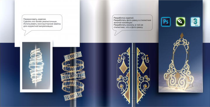 3д фотозона, 2д консоли (с имитацией 3д)