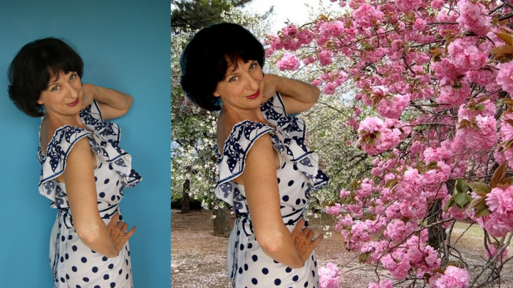 Замена фона