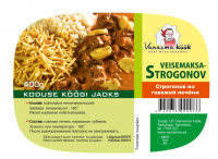 Этикетка - Строганов из говяжей печени