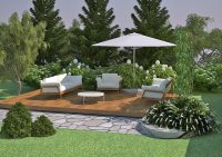 Ландшафтный дизайн участка, генплан, благоустройство