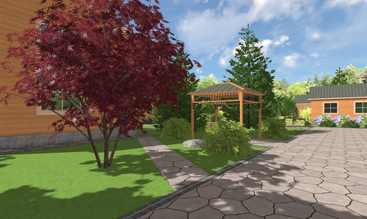 Проект генплана и благоустройства базы отдыха в Горном Алтае