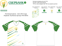 Сбербанк мужская спортивная футболка реглан погон