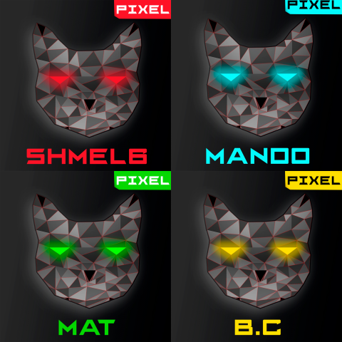 Логотипы игроков команды Pixel