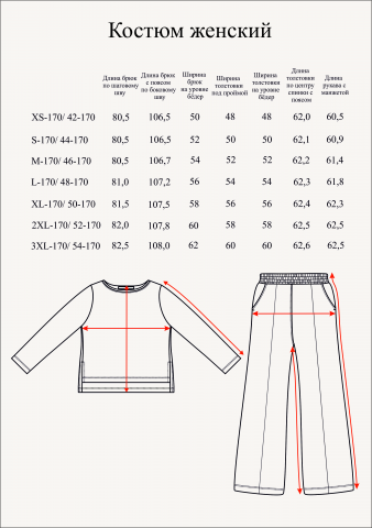 Технический рисунок костюма