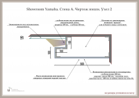 Проект showroom Yamaha. Чертеж ниши. Узел 2
