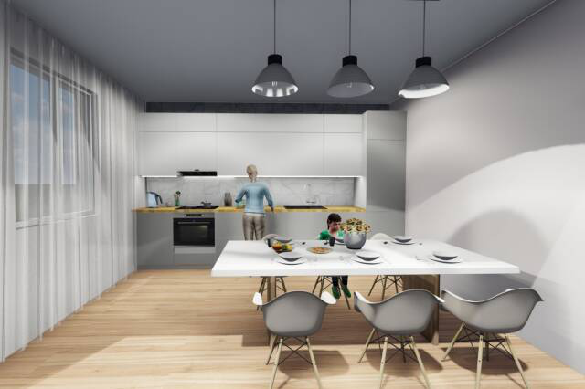 Визуализация кухонной зоны