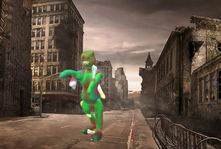 3d модель зомби