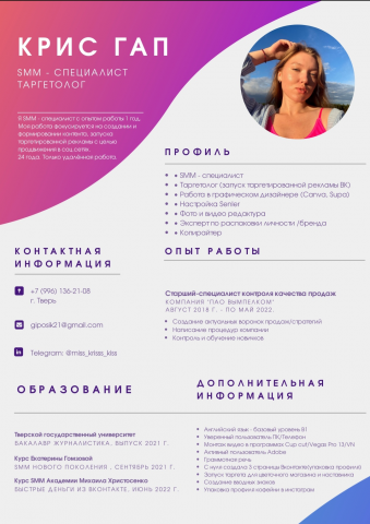Резюме
