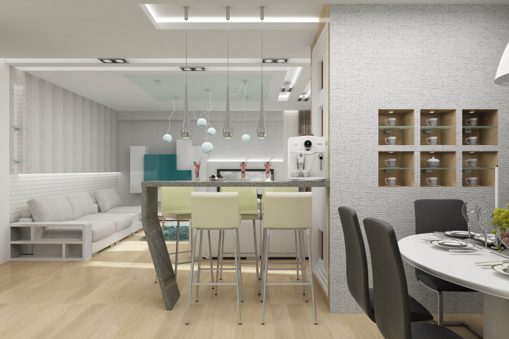 Дизайн - проект квартиры 100 м кв