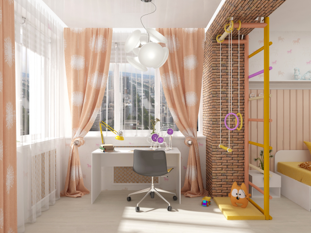 Дизайн - проект детской  /квартира 109 м кв